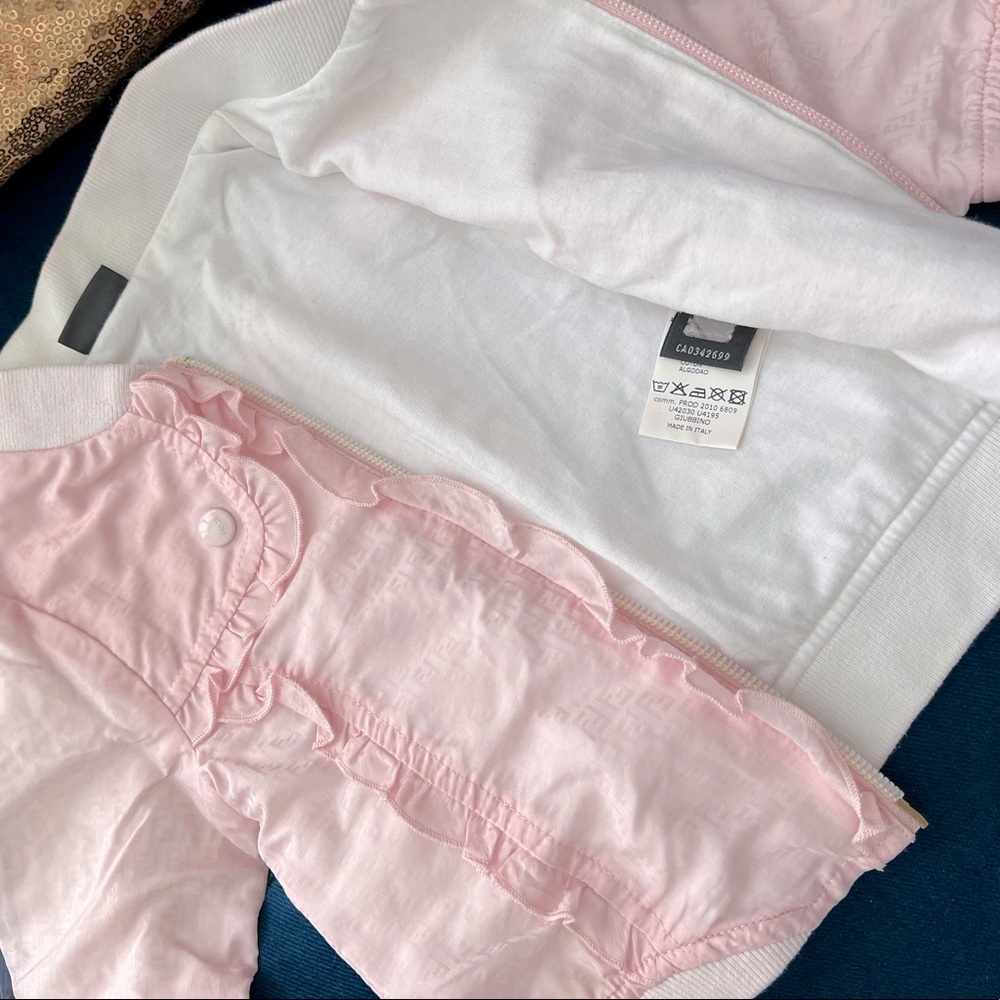 Baby girl’s nylon Fendi bomber